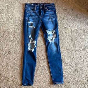 american eagle ripped jeans